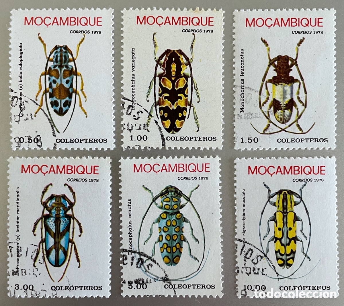 Sellos: Mozambique. Escarabajos. 1978