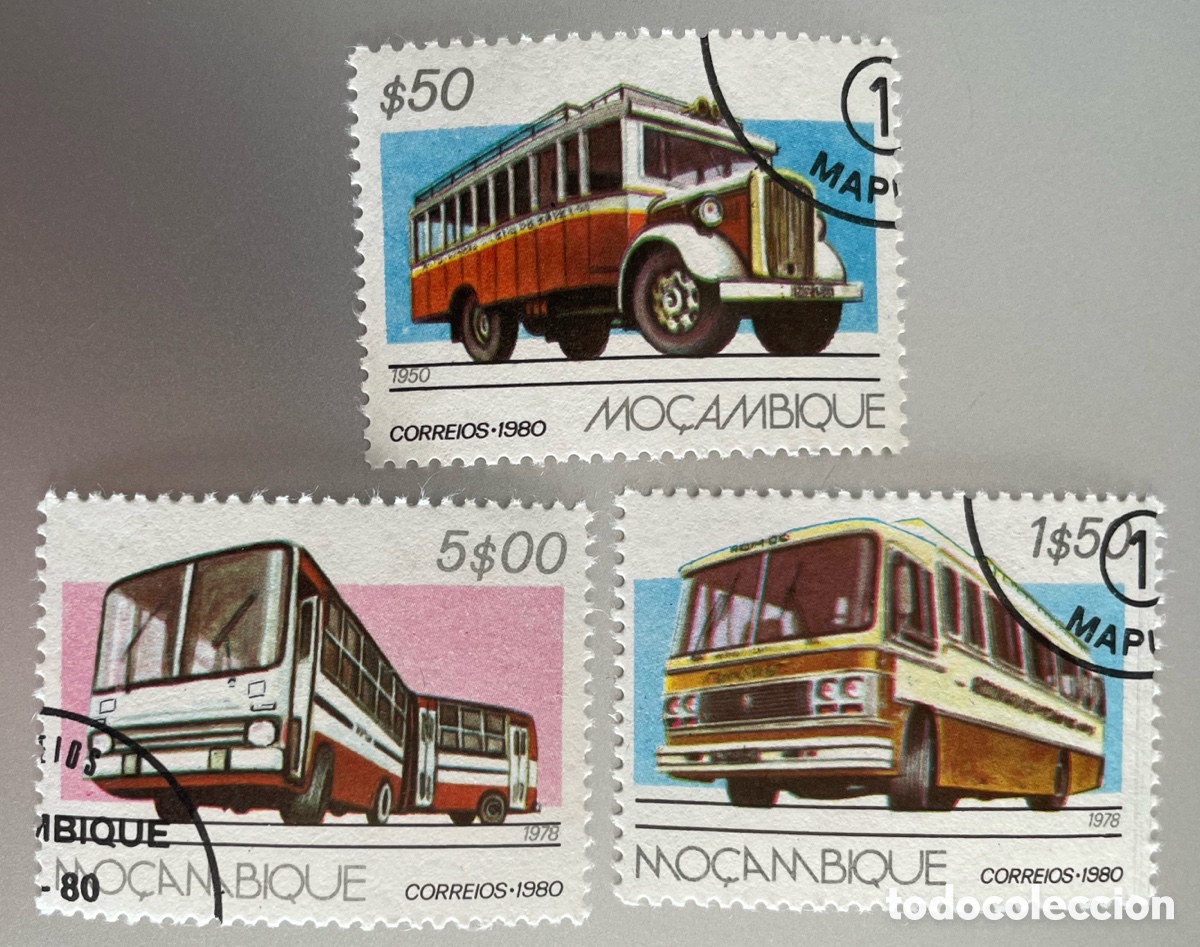 Selos: Mozambique. Transporte por carretera. 1981