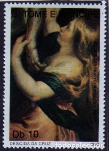 Francobolli: Sto. Tom&eacute; y Pr&iacute;ncipe. Pintura. Rubens. 1990. YT-1013. Nuevo sin goma y sin charnela