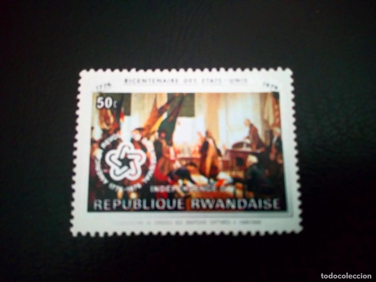 Sellos: RUANDA, 1976, BICENTENARIO DE LOS EEUU - Foto 1