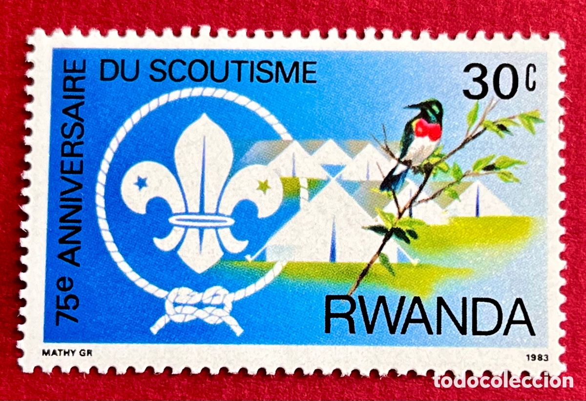 Sellos: Sello Ruanda, 1978. Boy Scouts - Foto 1