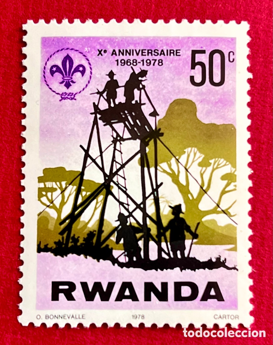 Sellos: Sello Ruanda, 1978. Boy Scouts - Foto 1