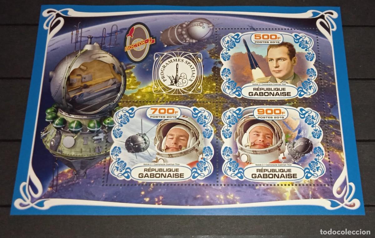 Sellos: GABON 2019 SHEET MNH TITOV VOSTOK 2 ESPACIO SPACE PROGRAMS ESPACE PROGRAMAS ESPACIALES SOVIETICOS - Foto 1