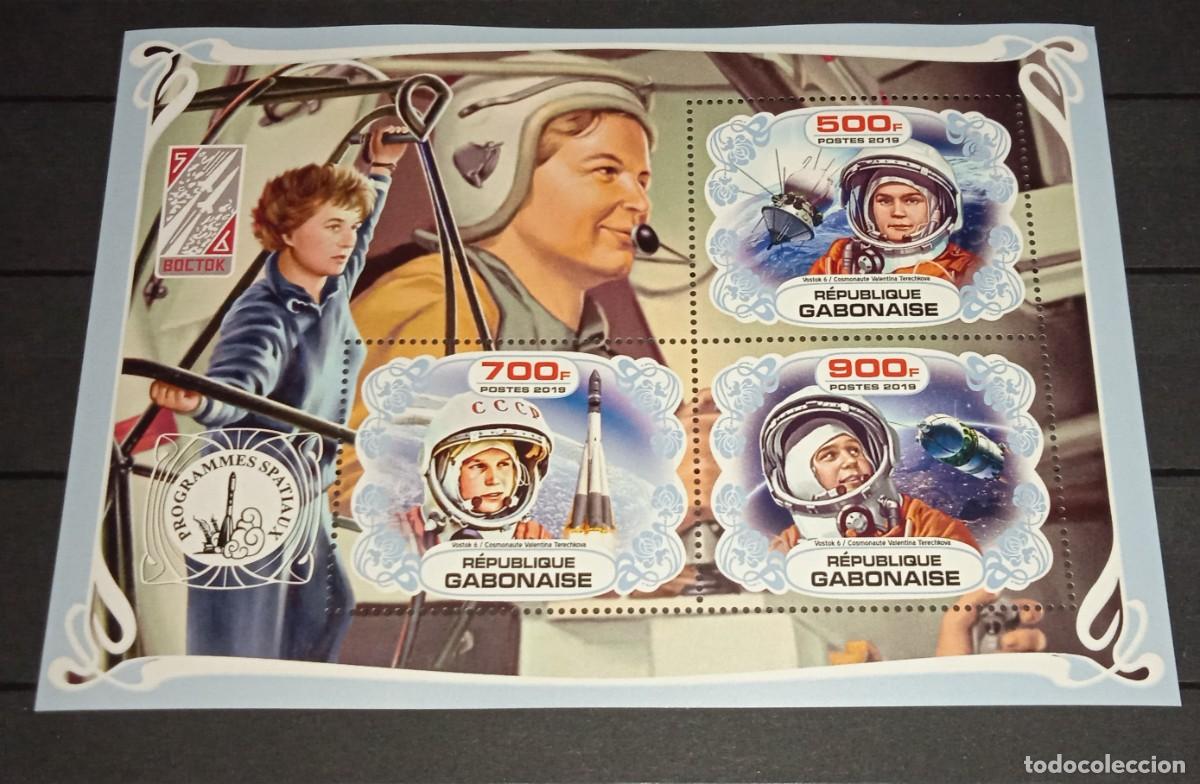 Sellos: GABON 2019 SHEET MNH TERESHKOVA VOSTOK ESPACIO SPACE PROGRAMS ESPACE PROGRAMAS ESPACIALES SOVIETICOS - Foto 1