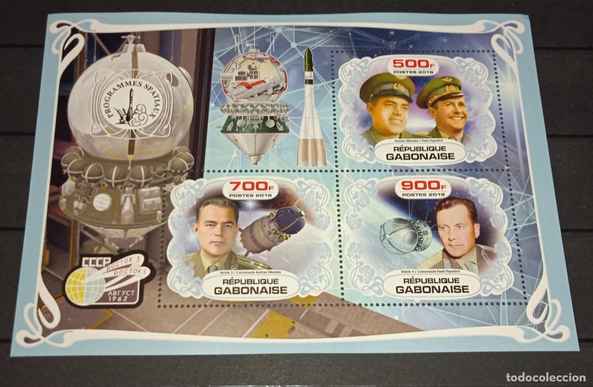 Sellos: GABON 2019 SHEET MNH NIKOLAYEV POPOVICH ESPACIO SPACE PROGRAMS PROGRAMAS ESPACIALES SOVIETICOS - Foto 1