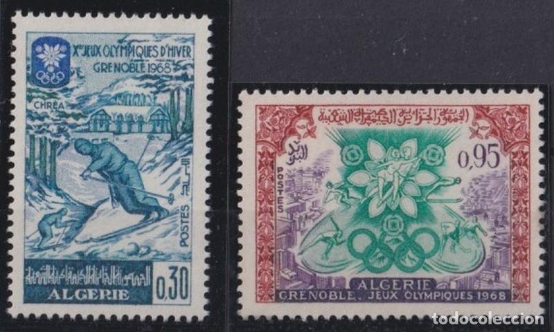 Sellos: F-EX41044 ALGERIA ALGERIE ARGELIA MNH 1968 GRENOBLE WINTER OLYMPIC GAMES SKI.