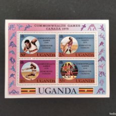 Sellos: HOJA DE UGANDA 1978 - JUEGOS OLÍMPICOS 186/89** CLASIF