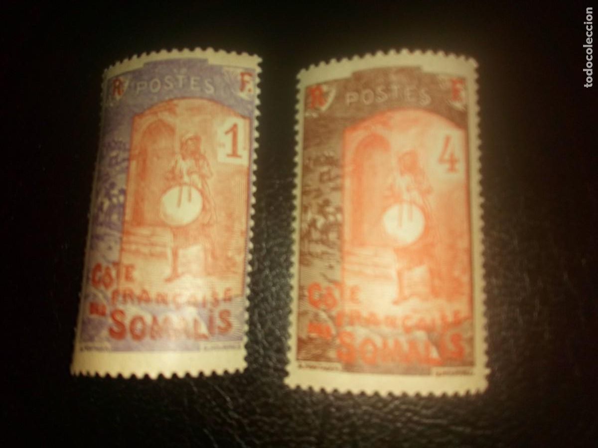 Sellos: COSTA SOMALIA, 1915, TAMBOR, YT 83/4