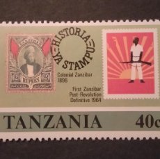 Sellos: TANZANIA 1980** - HISTORIA DEL CORREO - X6