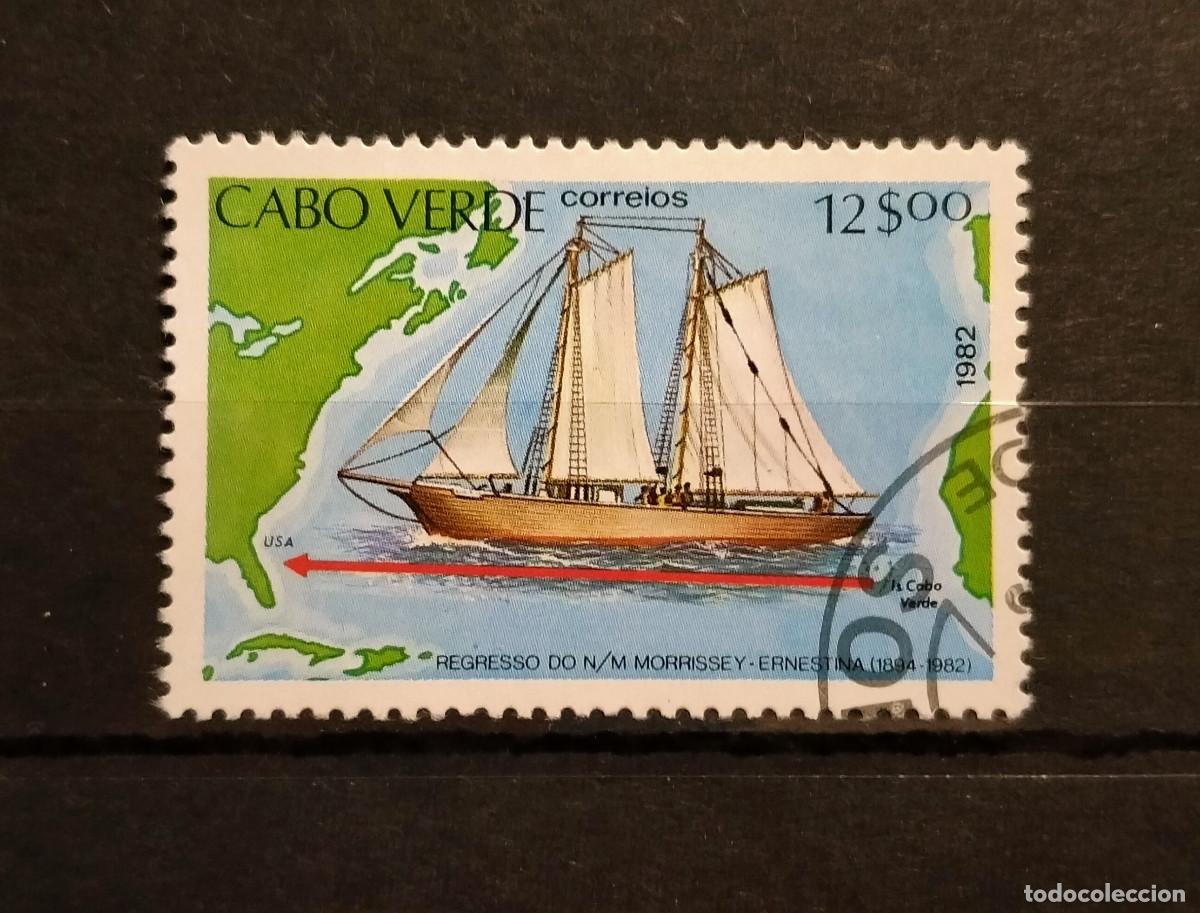 Briefmarken: Cabo Verde 1982 Yvert 461 Michel 466 Usado Retorno de la Fragata 'Morrissey - Ernestina' Barcos