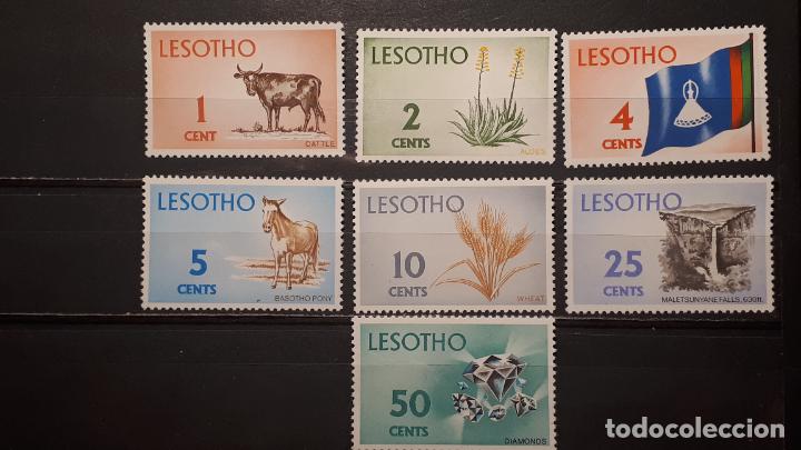 Sellos: LESOTO **. A&Ntilde;O 1970. YVERT 194,5,9,200,01,03,04.
