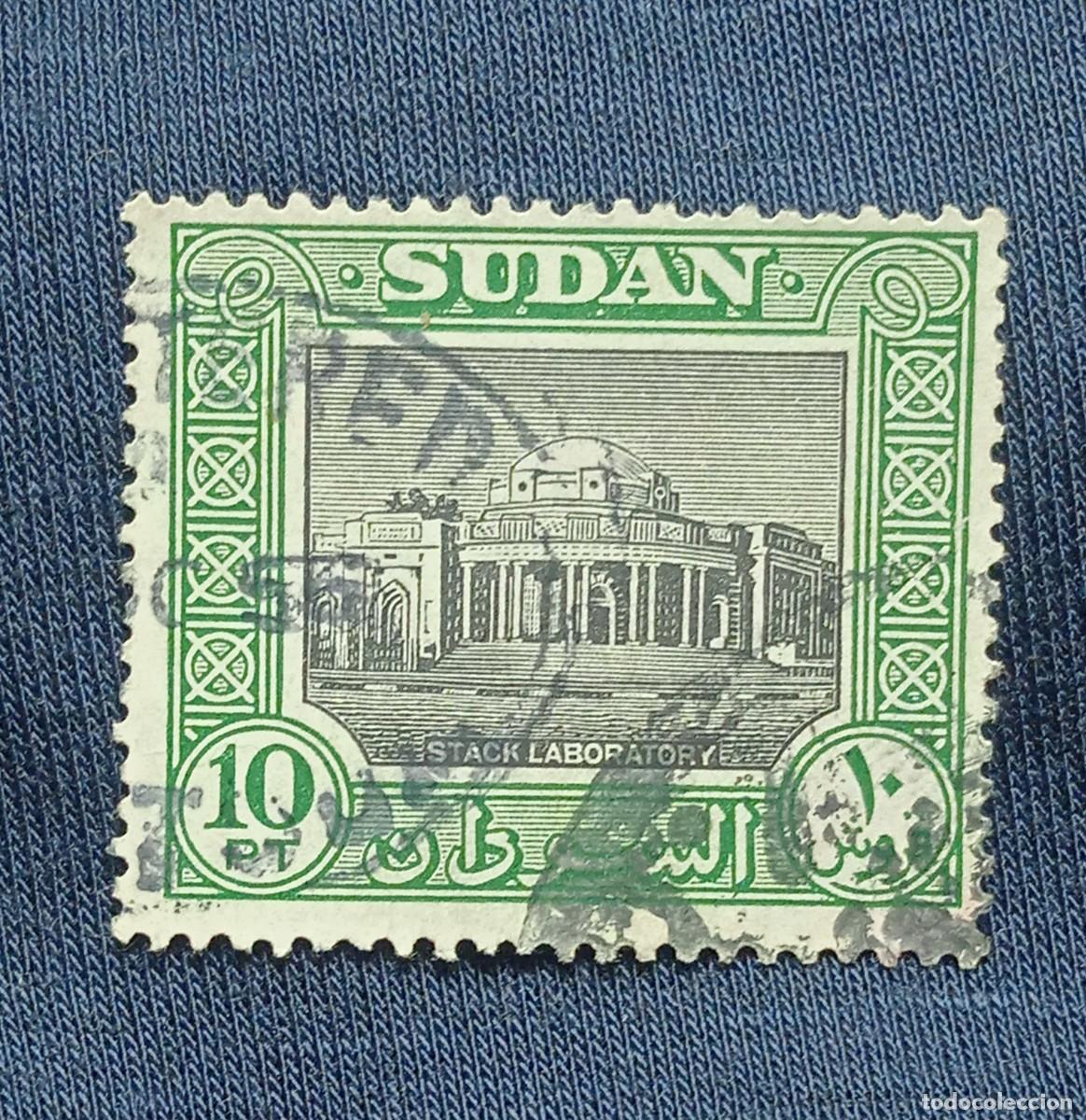 Sellos: SELLO SUDAN, 10 PT STACK LABORATORY 1951 - Foto 1