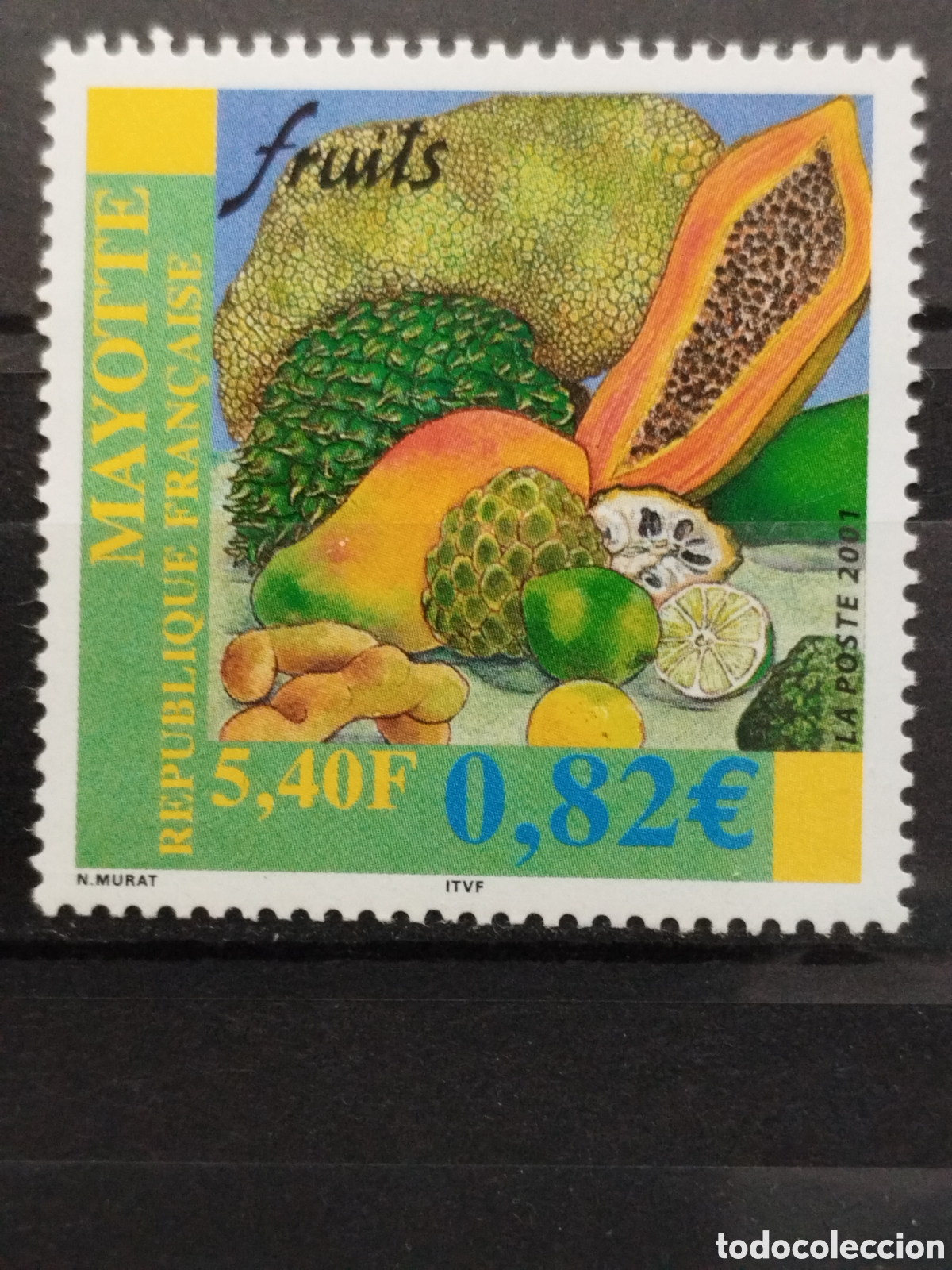 Sellos: Mayotte. Yvert 106. Frutas - Foto 1