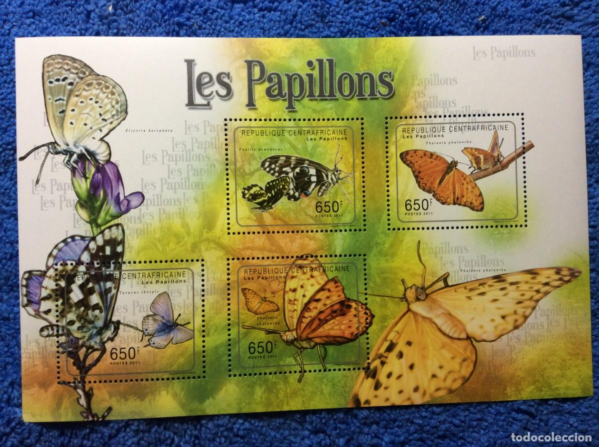 Sellos: AFRICA CENTRAL. 2011. MARIPOSAS (8TA04)