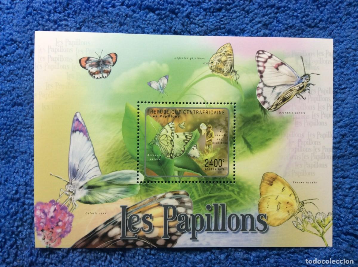 Sellos: AFRICA CENTRAL. 2011. MARIPOSAS (8TA04)