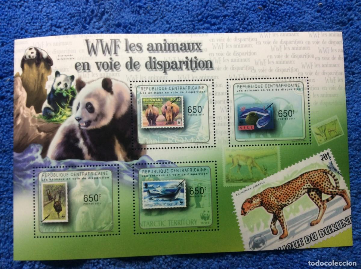 Sellos: AFRICA CENTRAL. 2011. FAUNA WWF (8TA04)