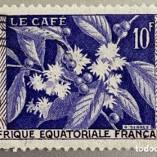 Sellos: AFRICA ECUATORIAL FRANCESA. CAFE. 1956