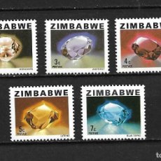 Sellos: ZIMBABWE , 1980, SERIE GENERAL, GEMAS, NUEVOS, MNH**, YVERT 1 A 5.