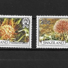 Sellos: SWAZILAND, 1980, FLORES, NUEVOS, MNH** YVERT 348 Y 349