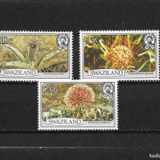 Sellos: SWAZILAND, 1980, FLORES, NUEVOS, MNH** YVERT 347 A 349
