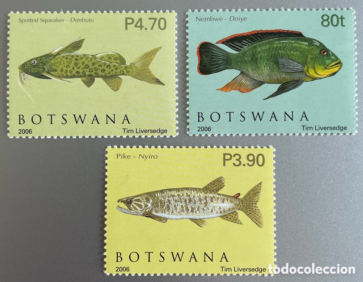 Sellos: Botswana. Peces del Delta del Okavango. 2006 - Foto 1