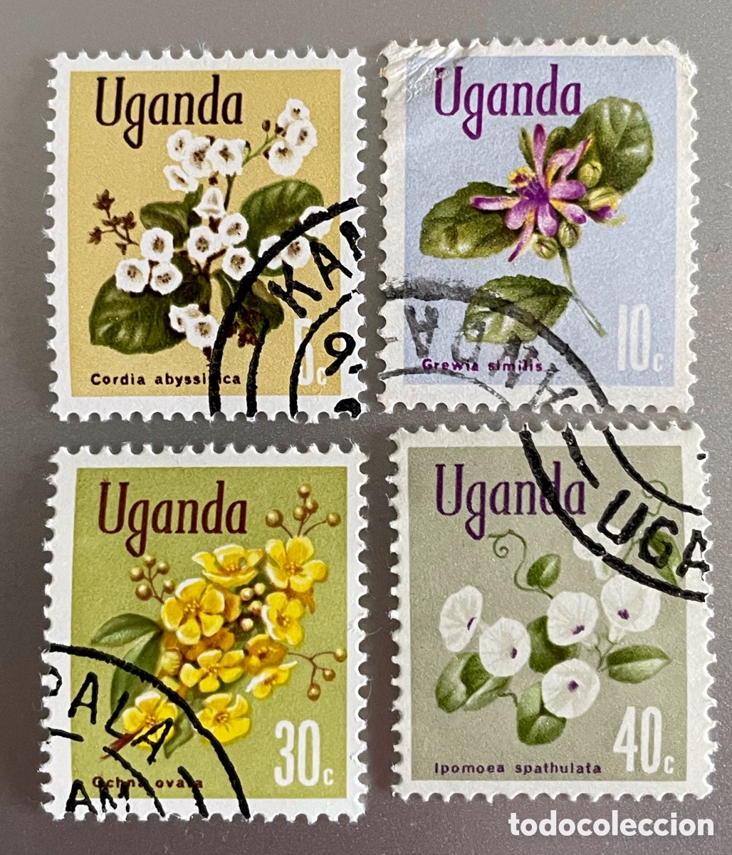 Sellos: Uganda. Flores. 1969 - Foto 1