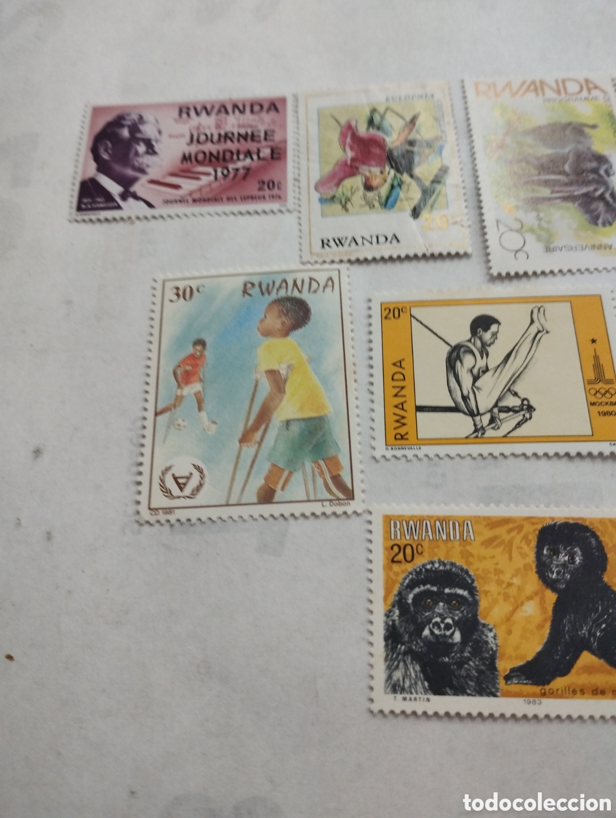 Sellos: 10 Sellos de Ruanda - Foto 2