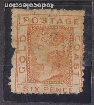 Sellos: COSTA DE ORO - o 3 - 1875.- - Foto 1