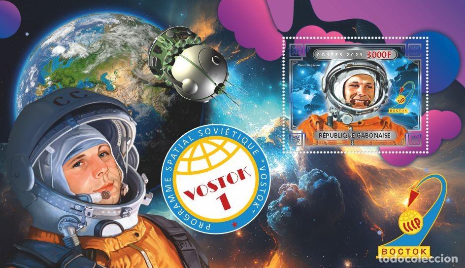 Sellos: GABON 2023 SHEET MNH VOSTOK 1 PROGRAMA ESPACIAL SOVIETICO SPACE SOVIET PROGRAM ESPACIO ASTRONAUTAS - Foto 1