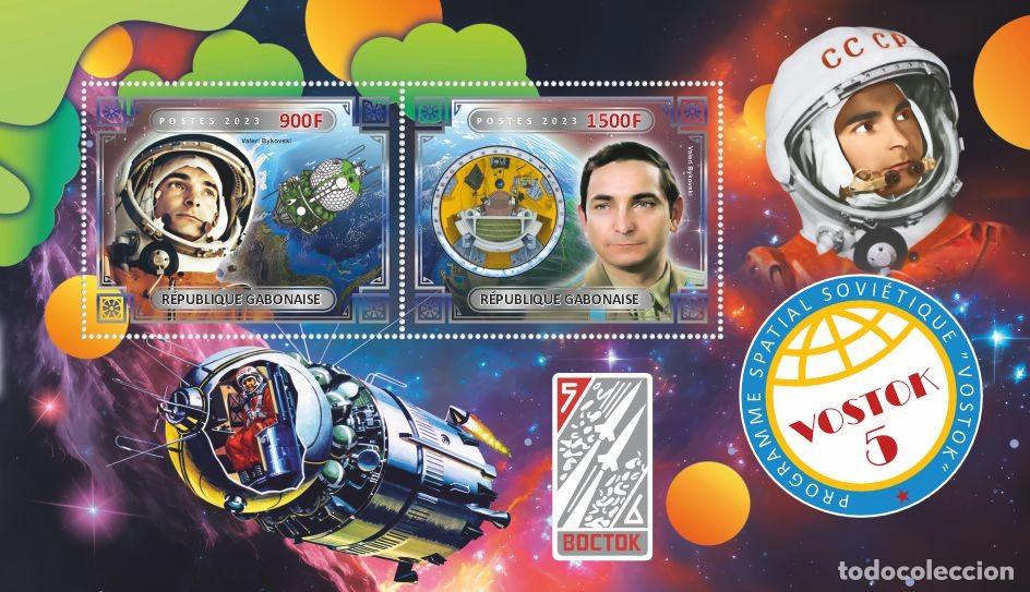 Sellos: GABON 2023 SHEET MNH VOSTOK 5 PROGRAMA ESPACIAL SOVIETICO SPACE SOVIET PROGRAM ESPACIO ASTRONAUTAS - Foto 1