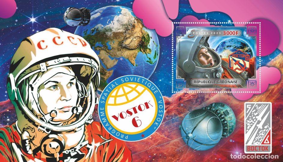 Sellos: GABON 2023 SHEET MNH VOSTOK 6 PROGRAMA ESPACIAL SOVIETICO SPACE SOVIET PROGRAM ESPACIO ASTRONAUTAS - Foto 1