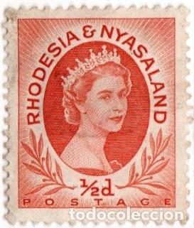 Timbres: AF-Rodesia Nyasaland. Elizabetz II. 1954. YT-1.