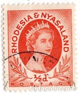 Timbres: AF-Rodesia Nyasaland. Elizabetz II. 1954. YT-1.