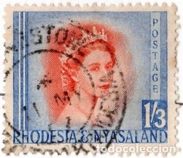 Timbres: AF-Rodesia y Nyasaland. Isabel II. 1944. YT-10.