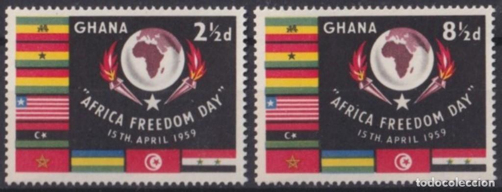 Stamps: F-EX53867 GHANA MNH 1958 AFRICA FREEDOM DAY.