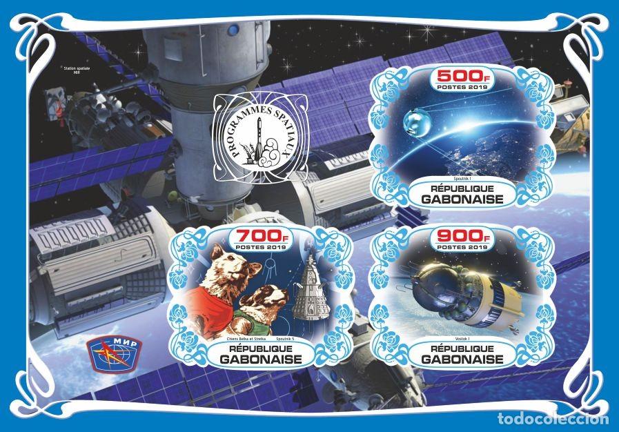 Sellos: GABON 2019 SHEET MNH IMPERF BELKA STRELKA ESPACIO SPACE PROGRAMS PROGRAMAS ESPACIALES SOVIETICOS - Foto 1