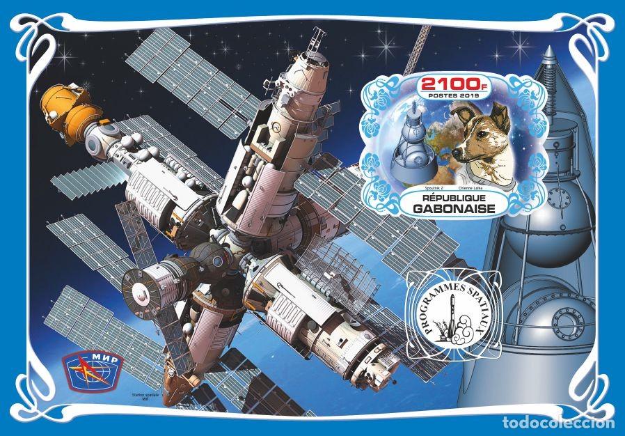 Sellos: GABON 2019 SHEET MNH IMPERF LAIKA SPUTNIK 2 ESPACIO SPACE PROGRAMS PROGRAMAS ESPACIALES SOVIETICOS - Foto 1