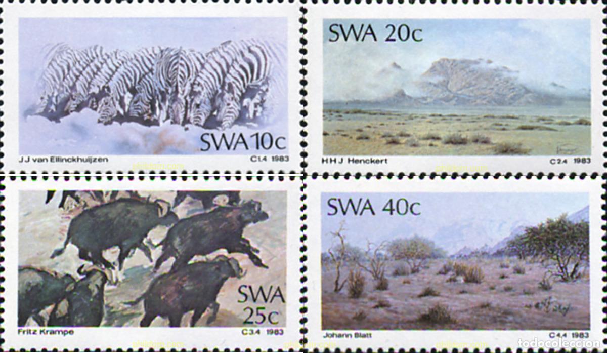Timbres: 29570 MNH SUR OESTE AFRICANO 1983 CUADROS DE PINTORES INDIGENAS