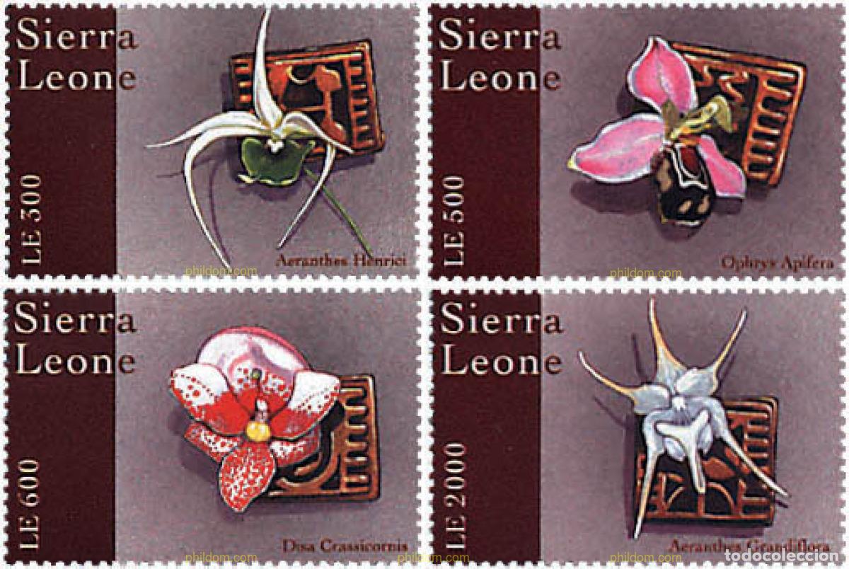Briefmarken: 93524 MNH SIERRA LEONA 2000 ORQUIDEAS