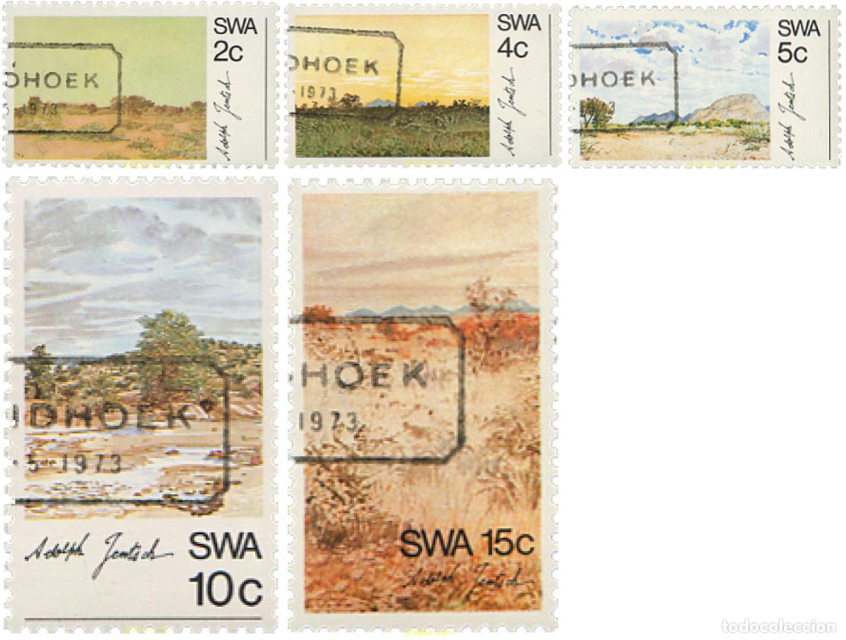 Selos: 259155 USED SUR OESTE AFRICANO 1973 PINTURAS DE ADOLPH JENTSCH