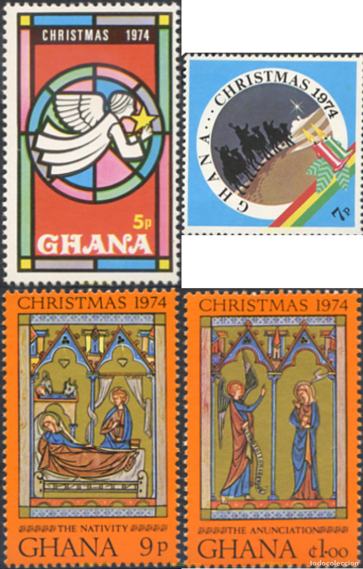 Selos: 280352 MNH GHANA 1974 NAVIDAD