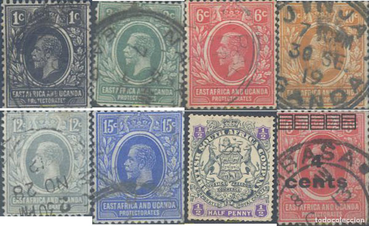 Timbres: 644943 USED AFRICA ORIENTAL BRITANICA Y UGANDA 1912 GEORGE V