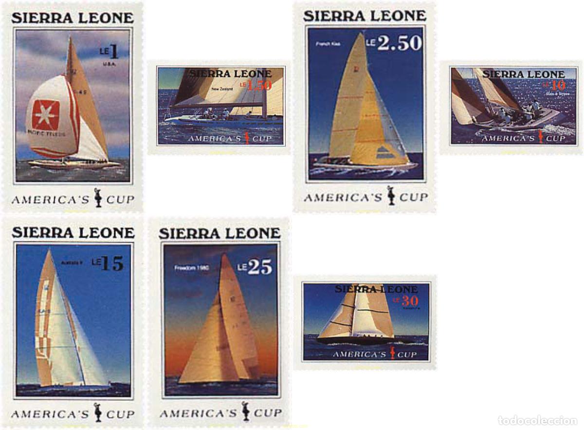 Timbres: 752441 HINGED SIERRA LEONA 1987 DEPORTES NAUTICOS