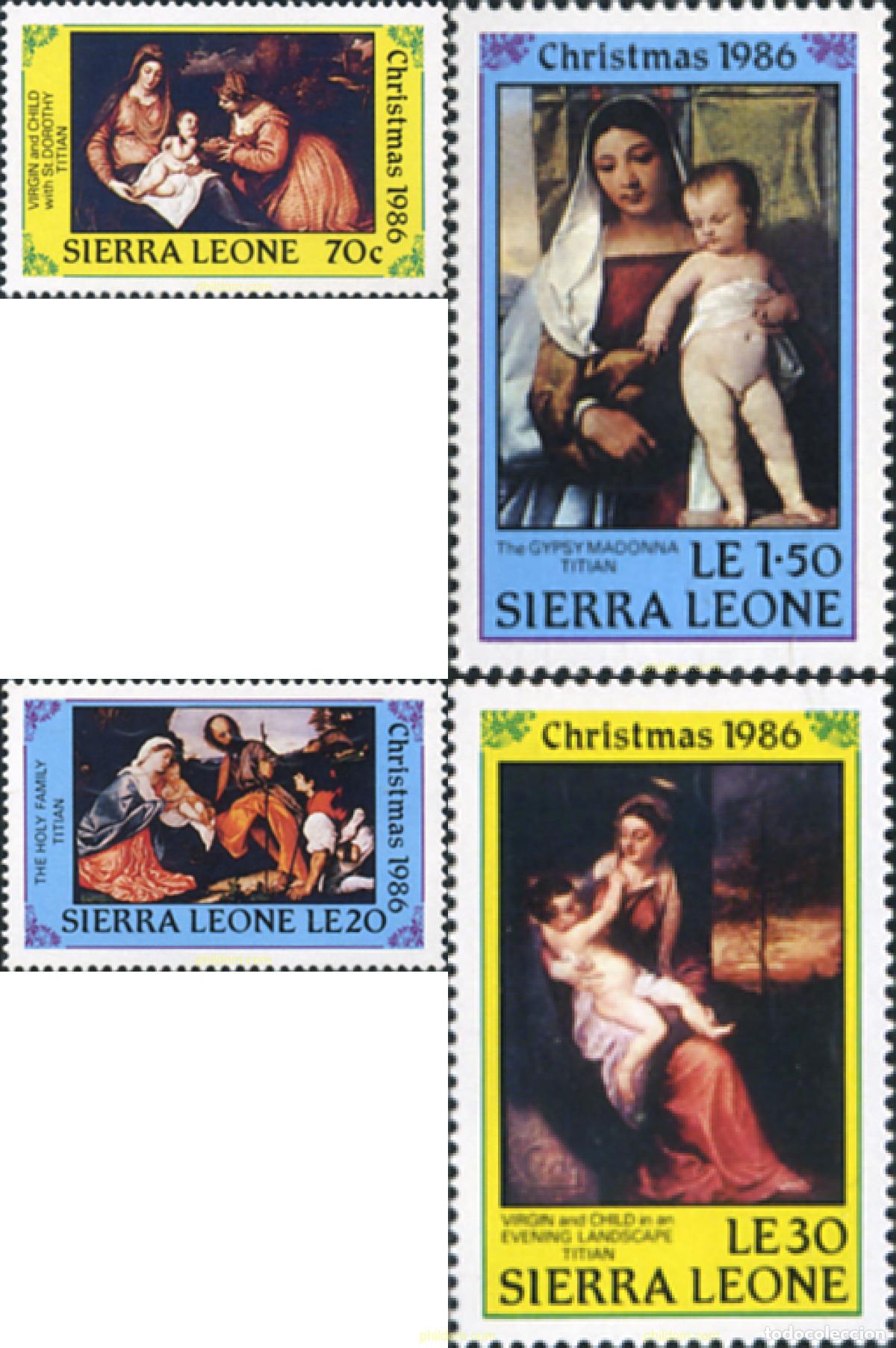 Stamps: 361948 MNH SIERRA LEONA 1986 NAVIDAD