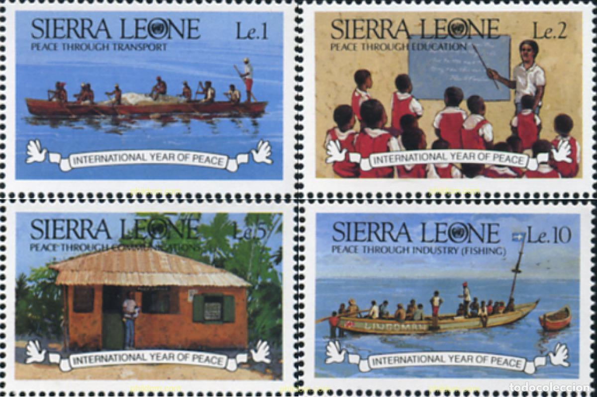 Stamps: 361935 MNH SIERRA LEONA 1986 A&Ntilde;O INTERNACIONAL DE LA PAZ