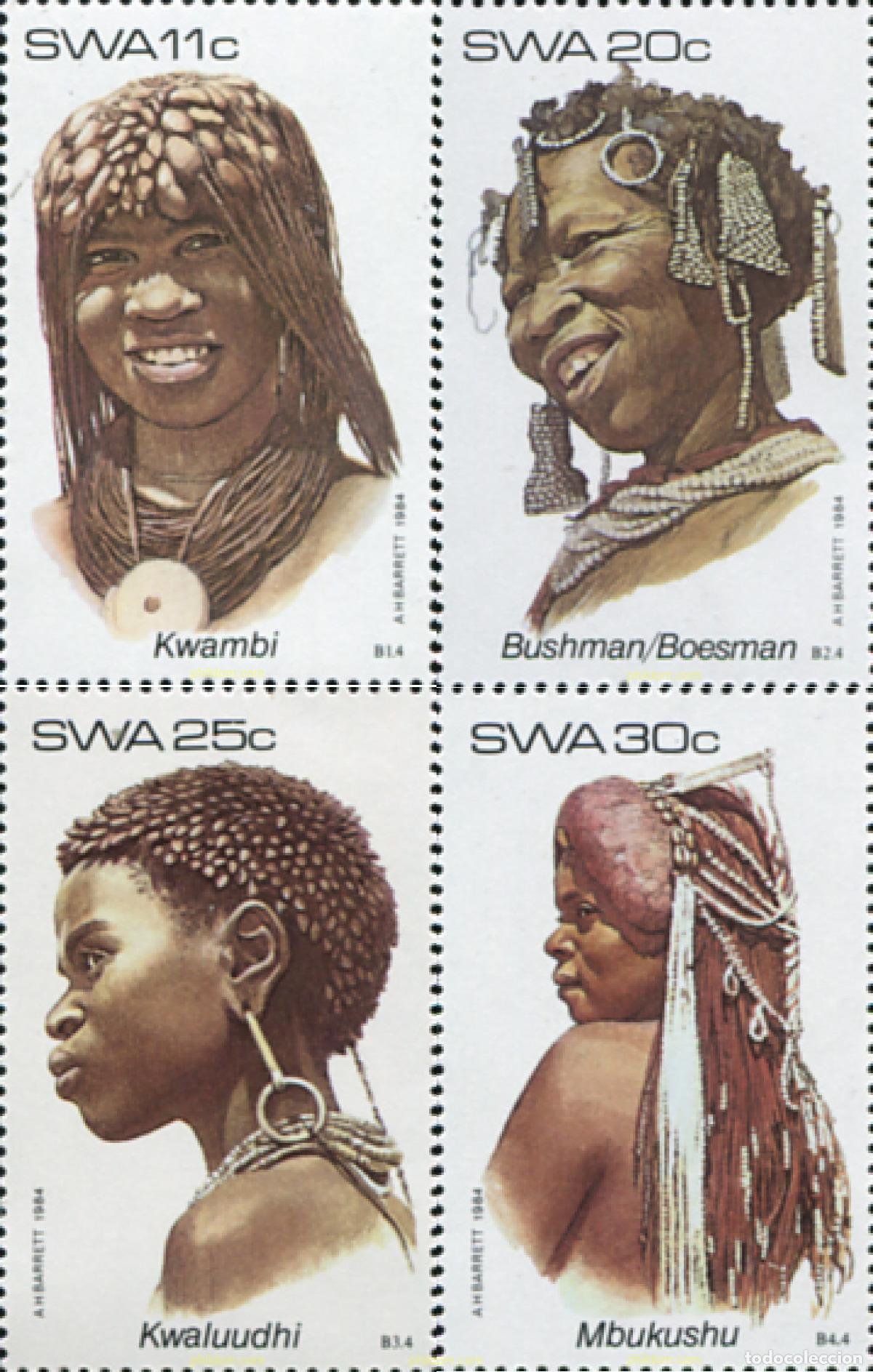 Briefmarken: 363433 MNH SUR OESTE AFRICANO 1984 TOCADOS INDIGENAS