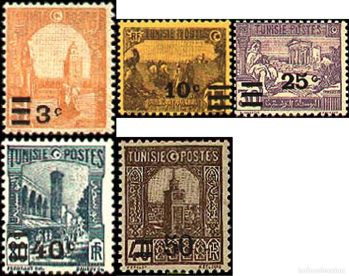 Sellos: 366132 MNH TUNEZ 1928 EDIFICIOS - Foto 1