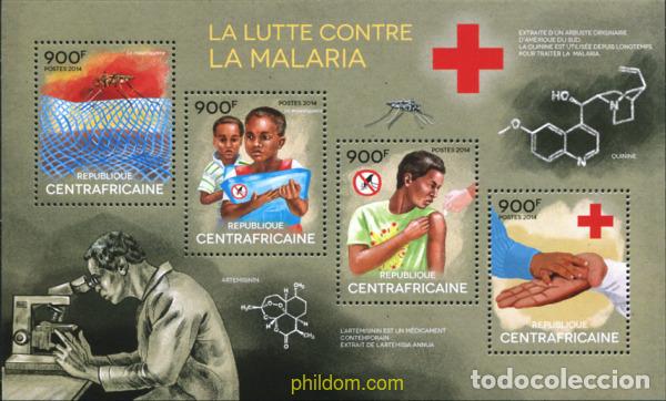 Selos: 632552 MNH CENTROAFRICANA 2014 LUCHA CONTRA LA MALARIA