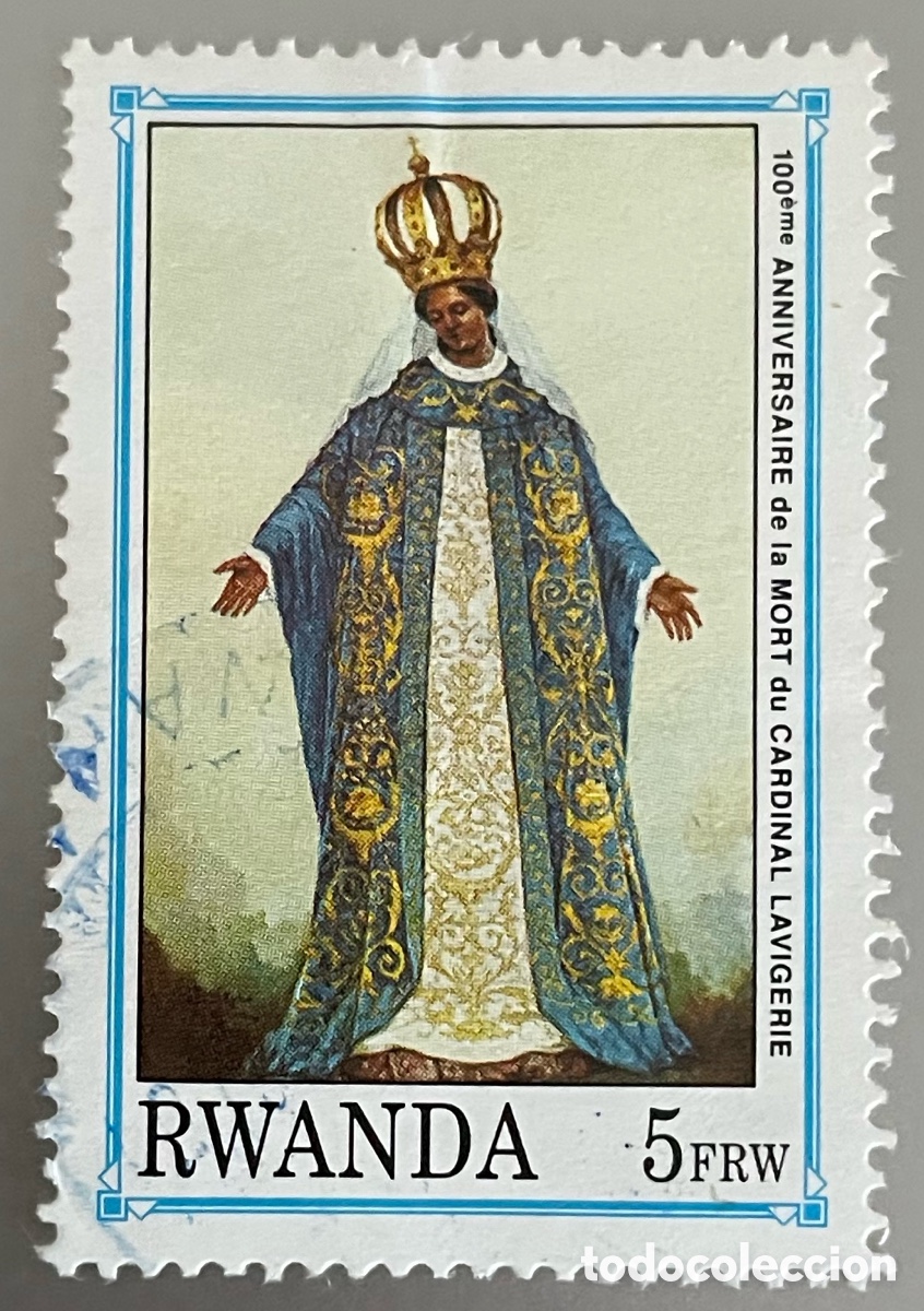 Sellos: Ruanda. Cardinal Lavigerie. 1992 - Foto 1