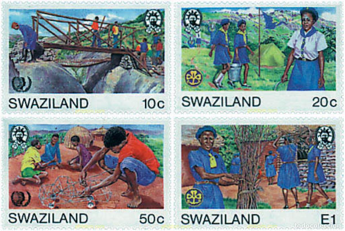 Briefmarken: 41260 MNH SWAZILANDIA 1985 A&Ntilde;O INTERNACIONAL DE LA JUVENTUD. 75 ANIVERSARIO DEL ESCULTISMO FEMENIN